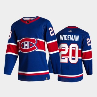 Montreal Canadiens Chris Wideman #20 2021 Reverse Retro Blue Special Edition Jersey