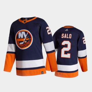 Robin Salo #2 New York Islanders 2021 Reverse Retro Navy Special Edition Jersey