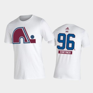 Avalanche Mikko Rantanen #96 2021 Reverse Retro Special Edition Name & Number White T-Shirt