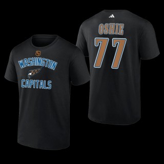 T.J. Oshie #77 Washington Capitals Reverse Retro 2.0 Wheelhouse Black Men T-Shirt