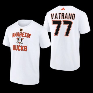 Frank Vatrano #77 Anaheim Ducks Reverse Retro 2.0 Wheelhouse White Men T-Shirt