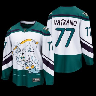 Anaheim Ducks #77 Frank Vatrano White Special Edition Reverse Retro Jersey