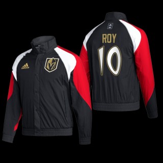 Nicolas Roy Vegas Golden Knights Full-Snap Vintage Black Jacket Reverse Retro 2.0
