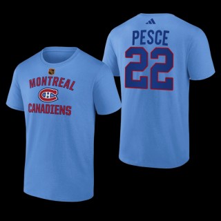 Carolina Hurricanes Brett Pesce Reverse Retro 2.0 Blue #22 Wheelhouse T-Shirt