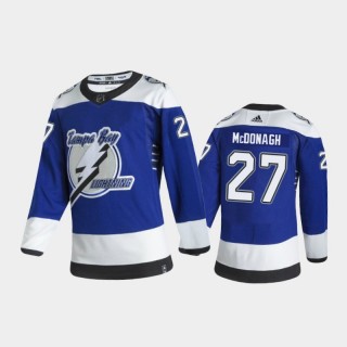 Tampa Bay Lightning Ryan McDonagh #27 Reverse Retro 2020-21 Blue Authentic Jersey