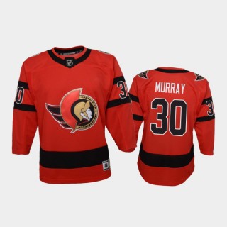 Youth Ottawa Senators Matt Murray #30 Reverse Retro 2020-21 Replica Red Jersey